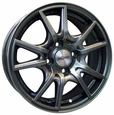 Авто диск X'Trike X-104 4x114,3 R14 литой серебристый темный et38 d67,1