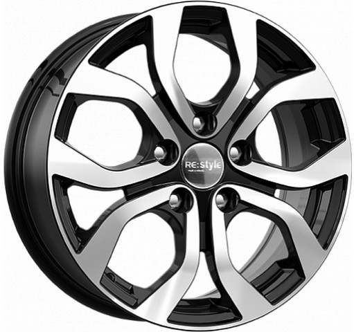 Авто диск Ifree Кс704 Блэк Джек 5x114,3 R16 литой черный с полировкой et50 d67,1