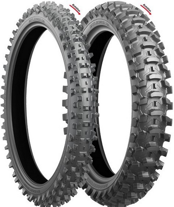 Мотошина Bridgestone Battlecross X10 110/90r19 62M задняя |ТТ,камерная|