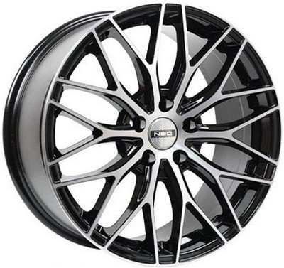Авто диск Neo 740 5x112 R17 литой черный с полировкой et40 d66,6