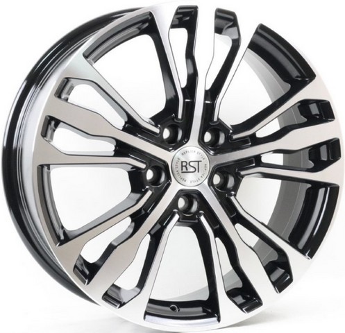 Авто диск Rst R188 5x108 R18 литой черный с полировкой et36 d65,1