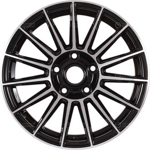 Авто диск Ifree Азур Блэк Джек 5x100 R16 литой черный с полировкой et38 d57,1