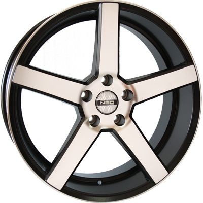 Авто диск Neo V03 4x100 R15 литой черный с полировкой et40 d60,1