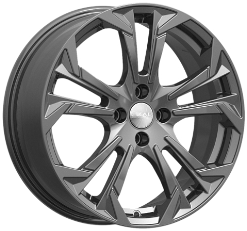 Авто диск Skad Дунай Графит 4x100 R17 литой серебристый темный et37 d67,1