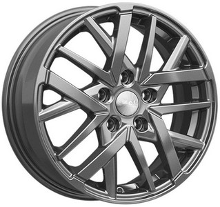 Авто диск Skad Босфор Графит 5x114,3 R16 литой серебристый темный et45 d67,1