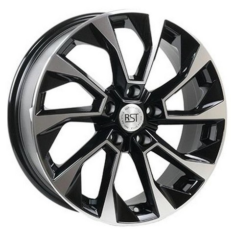 Авто диск Rst R177 5x108 R17 литой черный с полировкой et45 d60,1