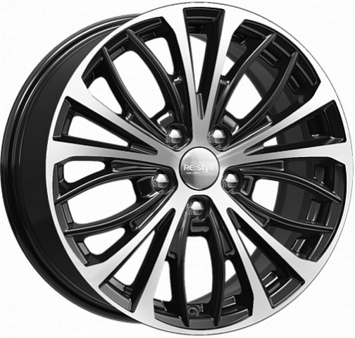 Авто диск Ifree Кс873 Блэк Джек 5x114,3 R17 литой черный с полировкой et45 d60,1